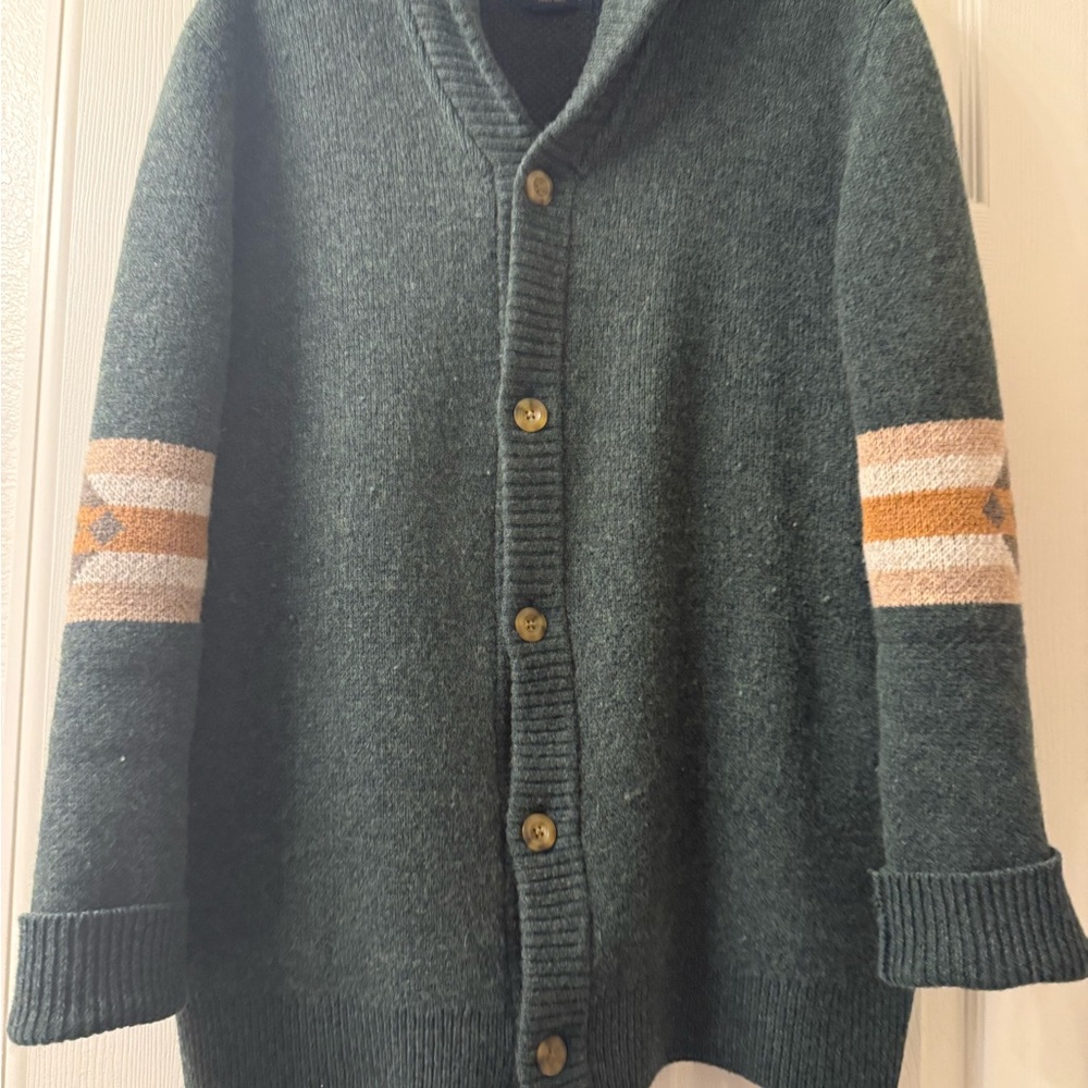 Men's Pendleton Forest Green Cardigan